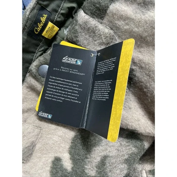 Cabela's Wooltimate Hunting Camo 4Most Windshear Wool Pants Mens 40X34